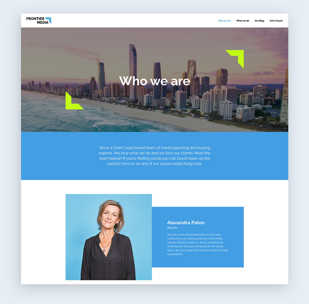 Frontier Media Website